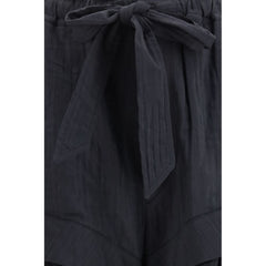 Marant Etoile Black Viscose Bermuda Shorts