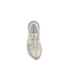 Premiata Beige Polyamide Low Top Sneakers