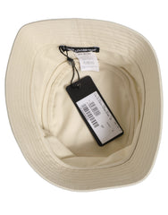 Dolce & Gabbana Men White Cotton Fisherman Bucket Hat