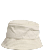 Dolce & Gabbana Men White Cotton Fisherman Bucket Hat