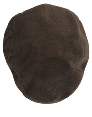 Dolce & Gabbana Men Brown Cotton Newsboy Cloth Capello Hat