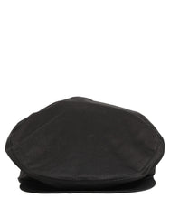 Dolce & Gabbana Men Black Cotton Stretch Newsboy Cloth Capello Hat