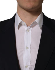 Dolce & Gabbana Black Wool Single Breasted Men Blazer Jacket