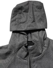 Dolce & Gabbana Gray Cotton Men Hooded Full Zip Bomber Jacket