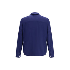 Brunello Cucinelli Blue Cashmere Full-Length Jacket