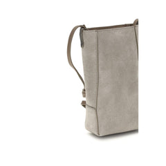 Brunello Cucinelli Gray Calf Leather Bos Taurus Other Accessories