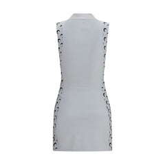 Marine Serre White Polyamide Casual Dress