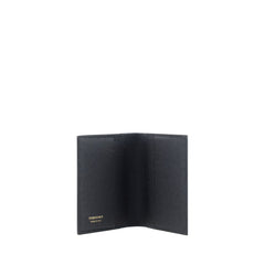 Ferragamo Black Calf Leather Bos Taurus Wallet