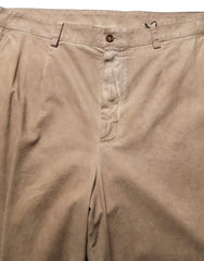 Dolce & Gabbana Beige Cotton Straight Leg Men Trouser Pants