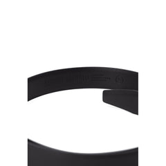 Antony Morato Black Leather Regular Belt
