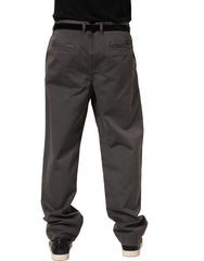 Dolce & Gabbana Dark Gray MidWaist Straight Men Trouser Pants