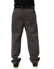Dolce & Gabbana Dark Gray MidWaist Straight Men Trouser Pants