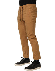 Dolce & Gabbana Brown MidWaist Skinny Jogger Sweatpants Pants