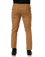 Dolce & Gabbana Brown MidWaist Skinny Jogger Sweatpants Pants