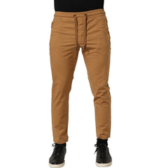 Dolce & Gabbana Brown MidWaist Skinny Jogger Sweatpants Pants