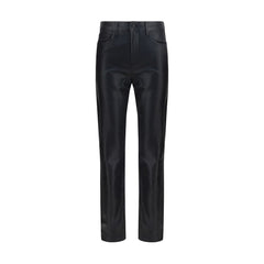 L'Agence Black Leather Pants