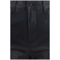L'Agence Black Leather Pants