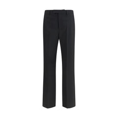 Valentino Black Wool Oves Aries Dress Pants