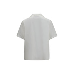 Valentino White Cotton Shortsleeve Shirt