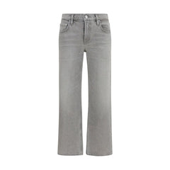 Citizens of Humanity Gray Cotton Straight-Leg Jeans