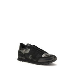 Valentino Garavani Black Polyamide Athletic Sneakers