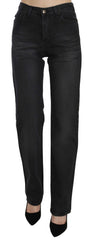 Just Cavalli Elevate Your Style: Chic Black High Waist Denim