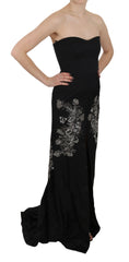 John Richmond Enchanting Black Maxi Flare Dress