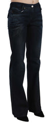 Just Cavalli Chic Mid Waist Straight Denim Pants