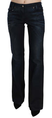 Just Cavalli Chic Mid Waist Straight Denim Pants