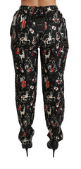 Dolce & Gabbana Sleek Silk Slim-Fit Mid-Waist Pants