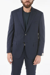 virgin wool MANTUA belt loops 2-button suit