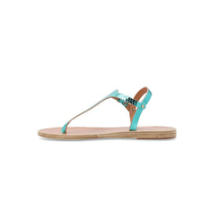 Beige light blue Sandal