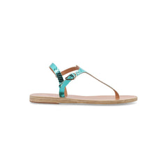 Beige light blue Sandal