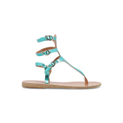 Beige light blue Sandal