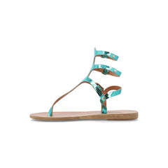 Beige light blue Sandal