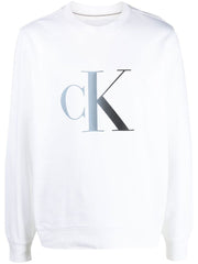 Calvin klein jeans yaf bright white sweatshirt