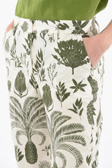 Tropical Printed Cotton CINAPPLE Trousers