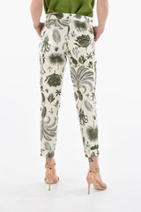 Tropical Printed Cotton CINAPPLE Trousers