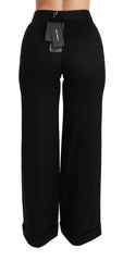 Dolce & Gabbana Elegant High Waist Flared Cashmere Pants