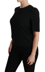 Dolce & Gabbana Elegant Black Stretch Blouse Top