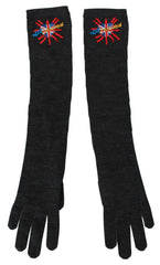 Dolce & Gabbana Elegant Elbow Length Woolen Gloves