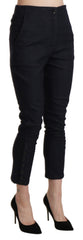 Ermanno Scervino Chic High Waist Cropped Capri Pants