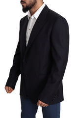 Dolce & Gabbana Elegant Black Virgin Wool Men's Blazer