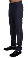 Dolce & Gabbana Elegant Slim Fit Wool Blend Dress Pants