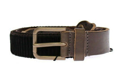 Dolce & Gabbana Elegant Leather-Cotton Fusion Men's Belt