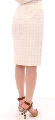 Andrea Incontri Elegant White Pencil Skirt - Chic and Sophisticated