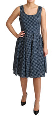 Dolce & Gabbana Polka Dot Sleeveless A-Line Dress