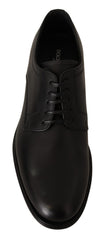 Dolce & Gabbana Elegant Black Derby Formal Shoes