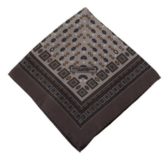 Dolce & Gabbana Elegant Silk Pocket Square in Rich Brown