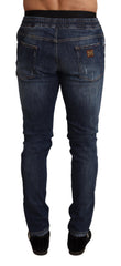 Dolce & Gabbana Elegant Dark Blue Skinny Jeans